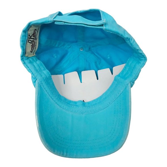 DK Embroidery Destin Florida Light Blue Strapback Cap 50+ UPF Baseball Hat NEW - Picture 5 of 13